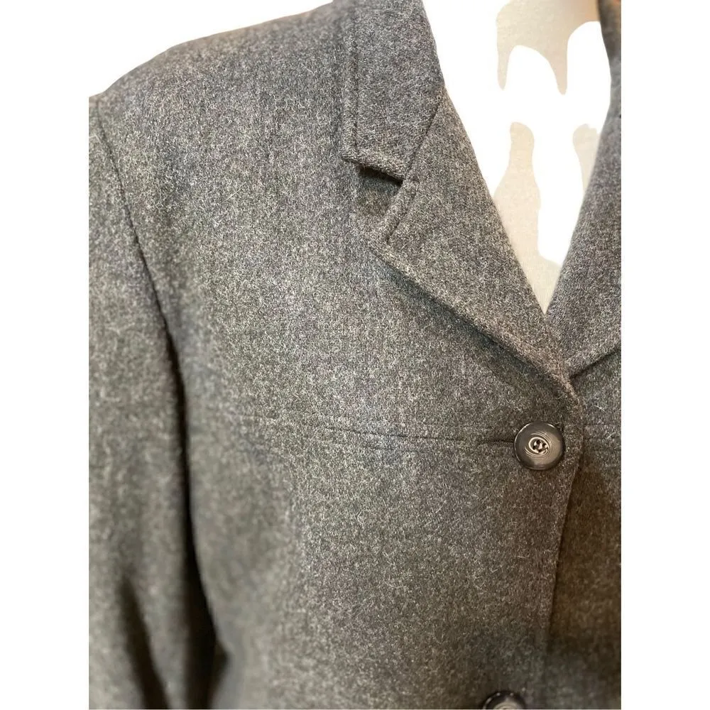 Sag Harbor Women's Fully Lined Wool Coat Blazer Dark Gray Size S-EUC - Image 6