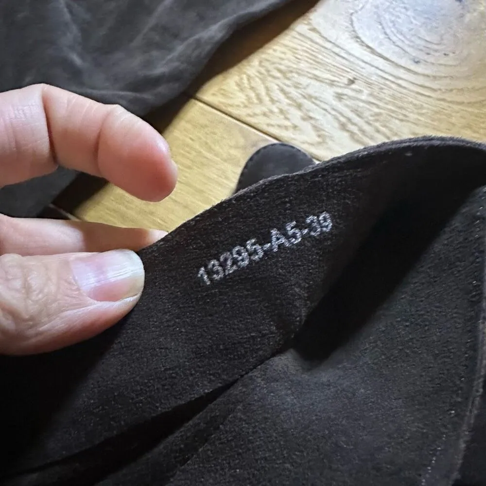 Bronx brown suede tall heeled boots 39 Brown Size 8.5 - Image 9