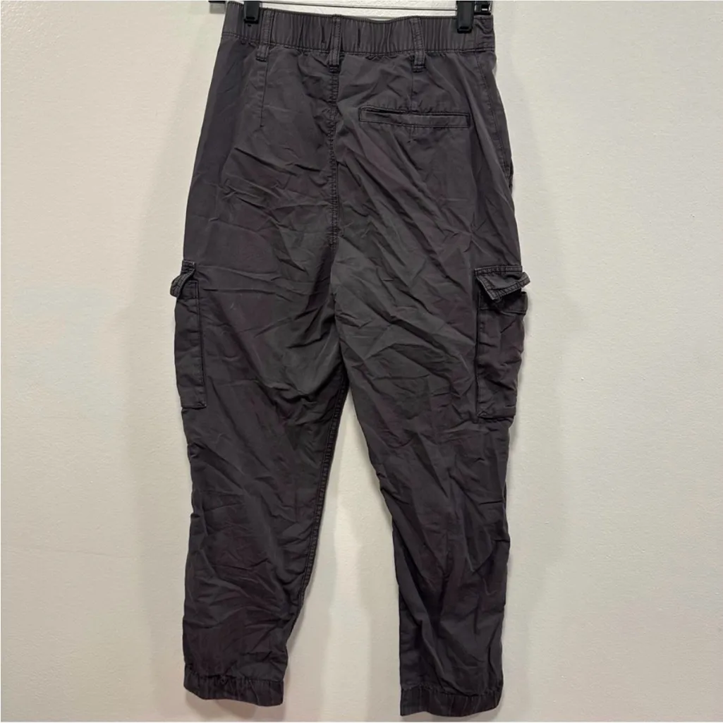 Abercrombie & Fitch gray comfy Charcoal jogger casual Cargo Pants size small - Image 4
