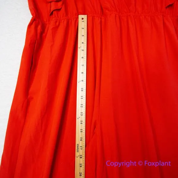 ANTHROPOLOGIE x HUTCH Crepe Flutter Sleeve Wide Leg‎ Jumpsuit, plus size 2X - Image 8