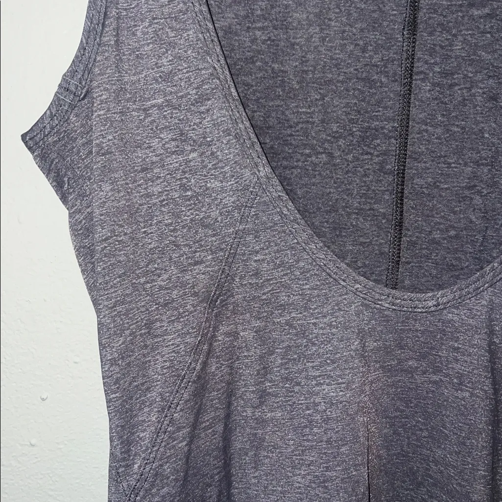 Lululemon women’s gray low dip back active tank top - Image 6