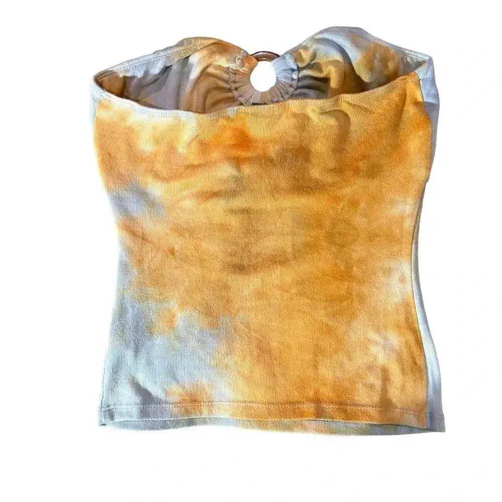 Wild Fable Women's‎ Blue and Orange Tube Top Size XS - Image 2
