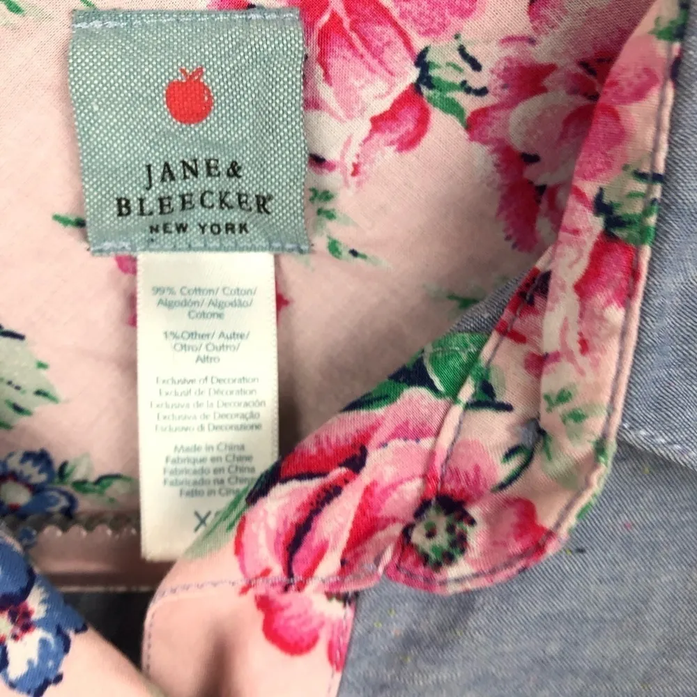 Jane & Bleecker Chambray Long Sleeve Button Up XS - Image 2