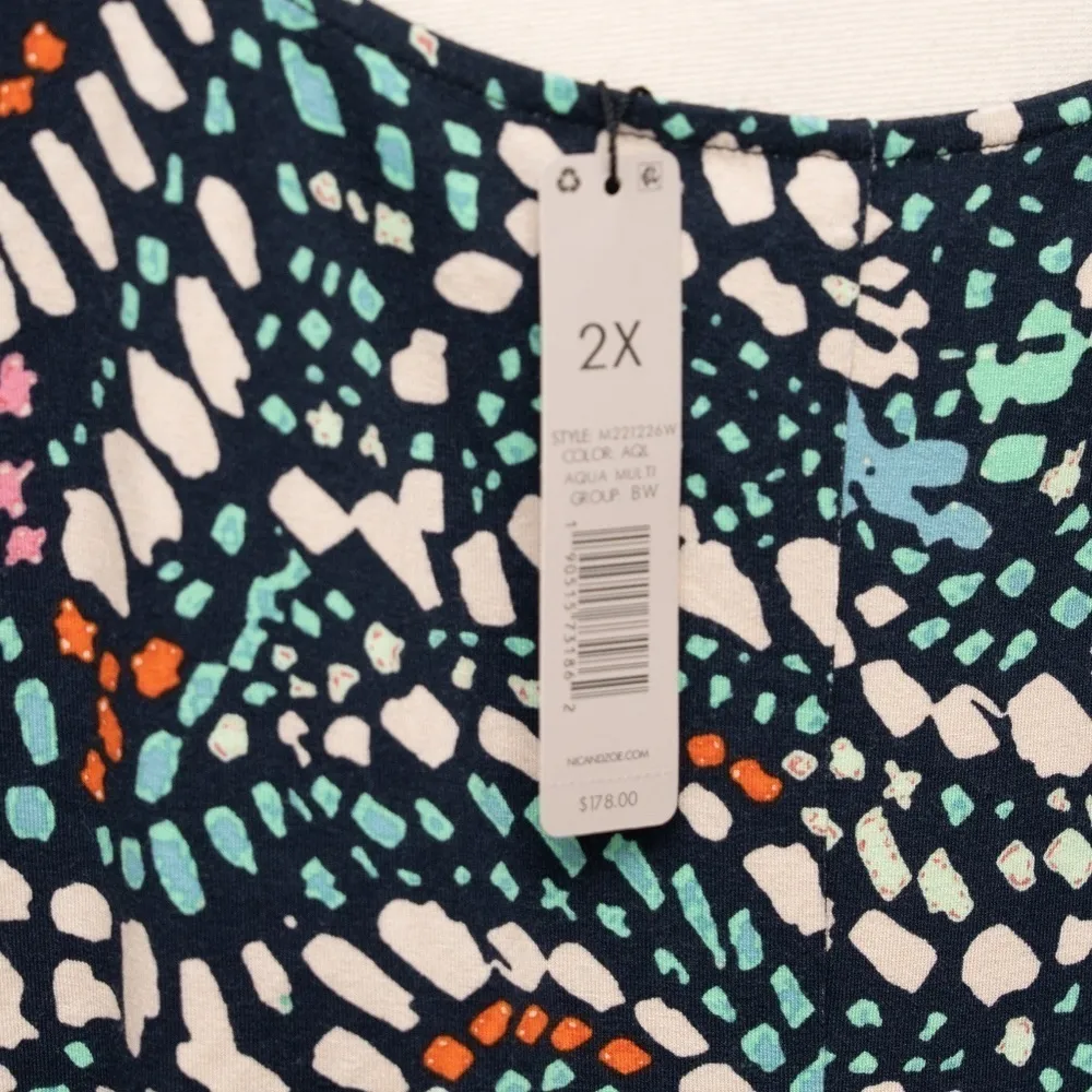 Nic+Zoe Plus Mosaic Dot Print Dress - Image 13