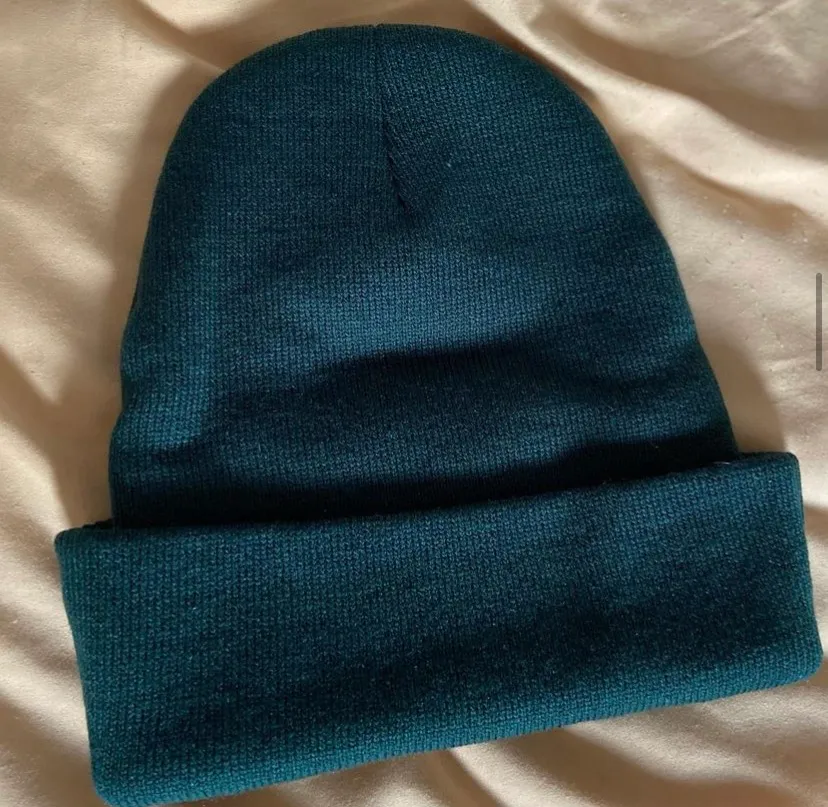 Custom Smiley Green Beanie - Image 4