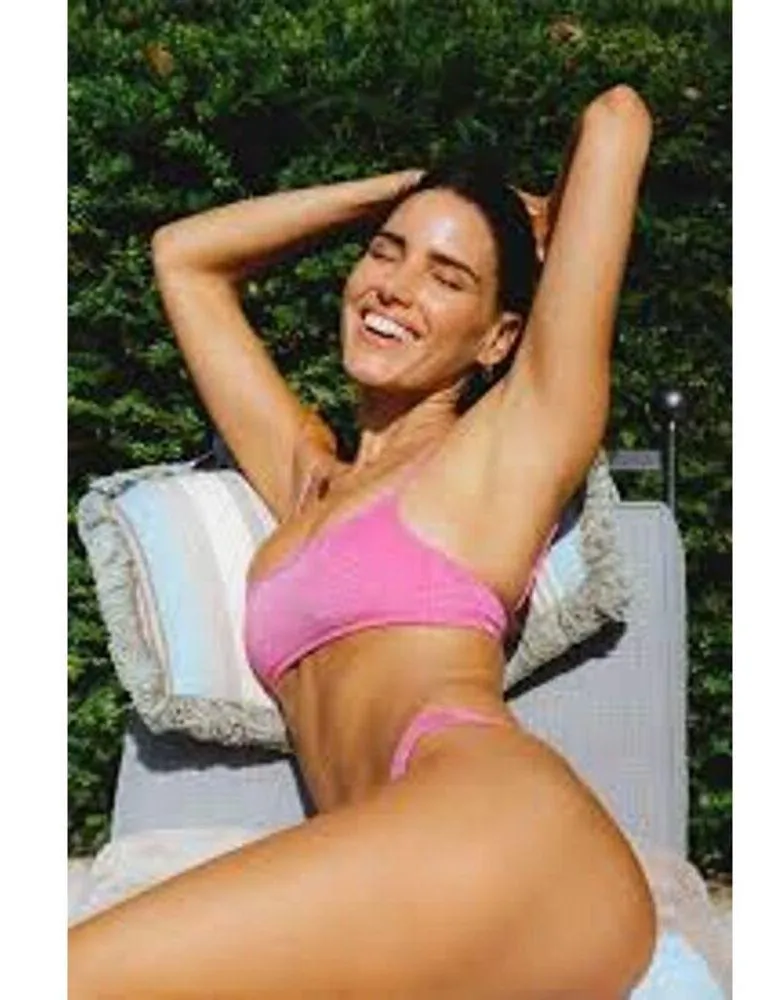 TRIANGL Mica Nell Sparkle Bikini Bottom Size Small S Cheeky Pink Shimmer - Image 6