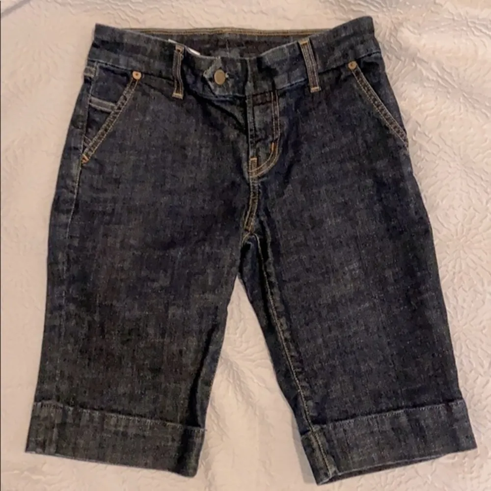 Citizens of Humanity Women’s Bermuda Dark Wash Denim Jeans Shorts Size 25W - Image 2