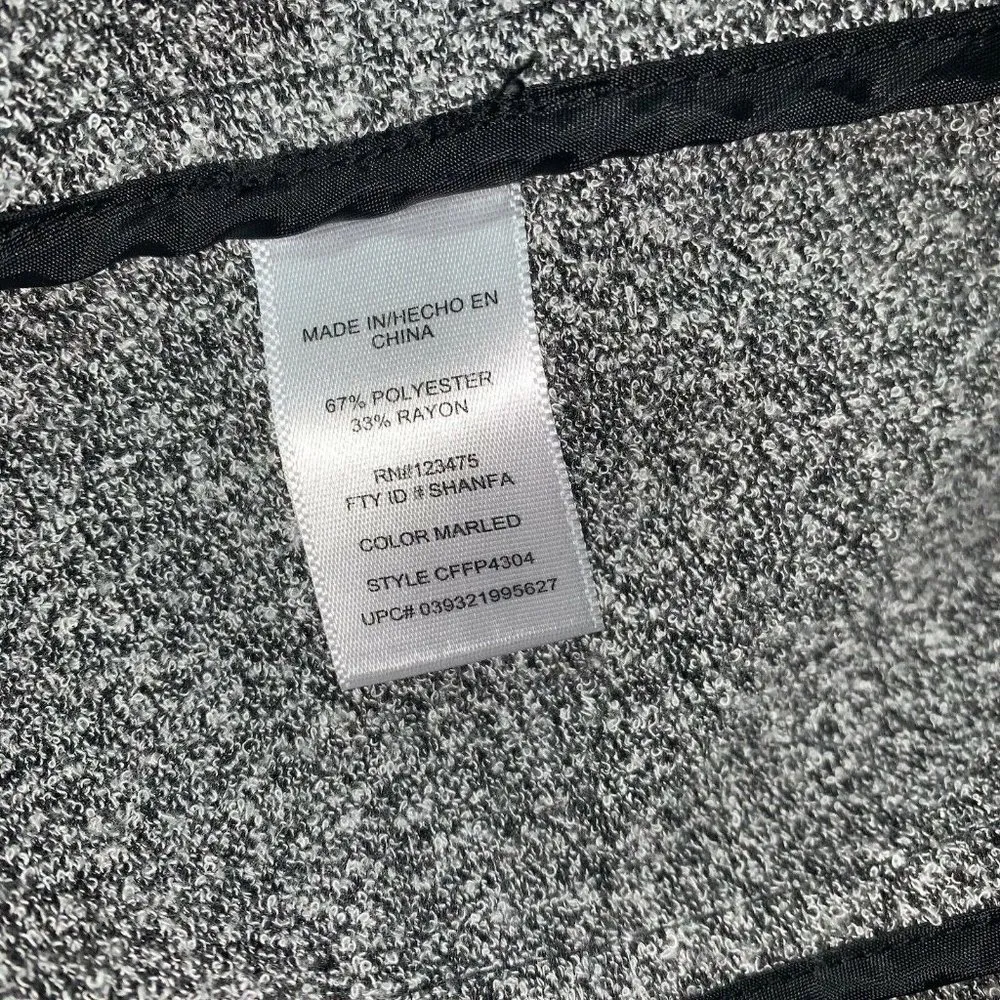 Catherine Malandrino Runway Womens Jacket Blazer XL Gray Asymmetrical Zip Moto - Image 5