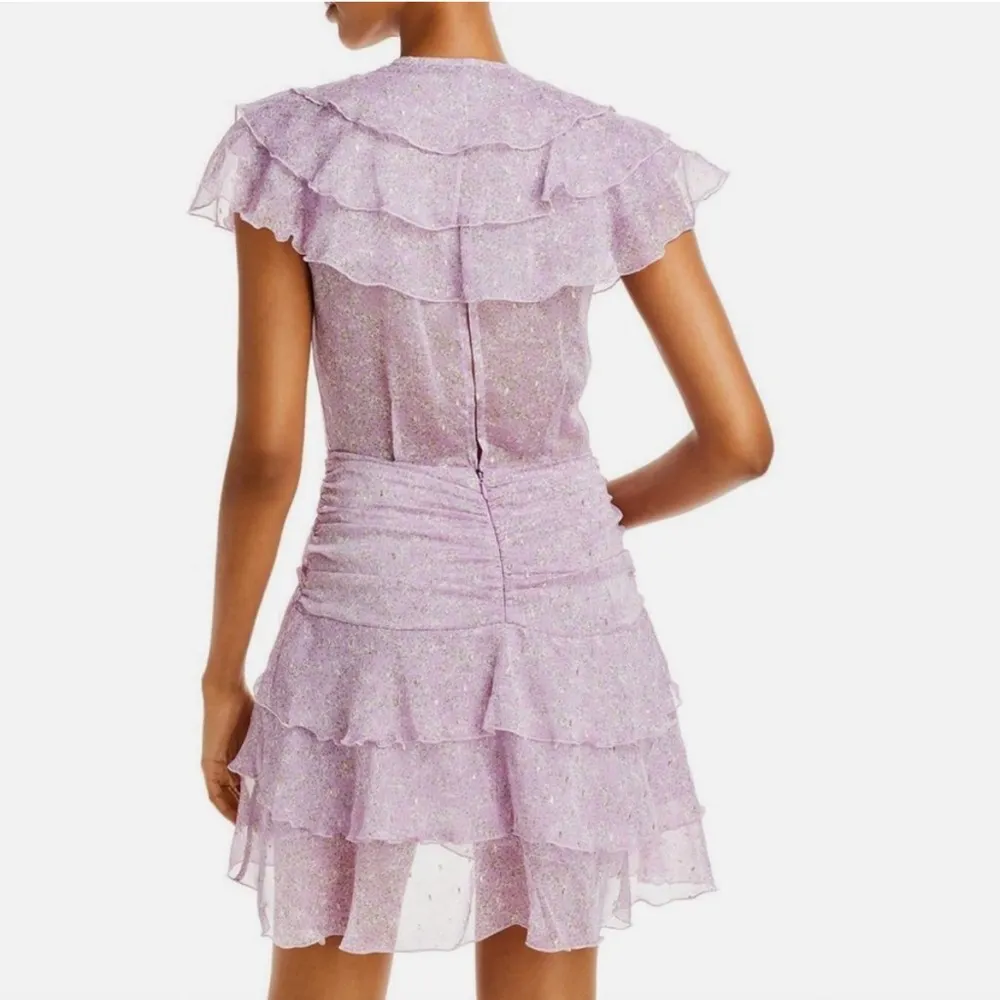 NEW Sabina Musayev Nogatin Fairy Prairie Lilac Mini Dress Size M Retail $380 Size M - Image 5