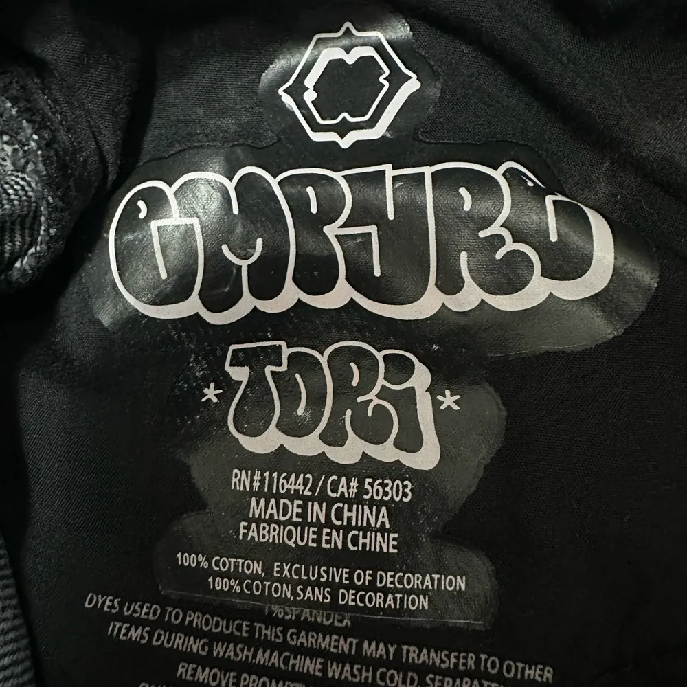 EMPYRE Tori Jeans Women's 2 Black Gray High Rise Baggy Straight Leg Skater Denim - Image 6