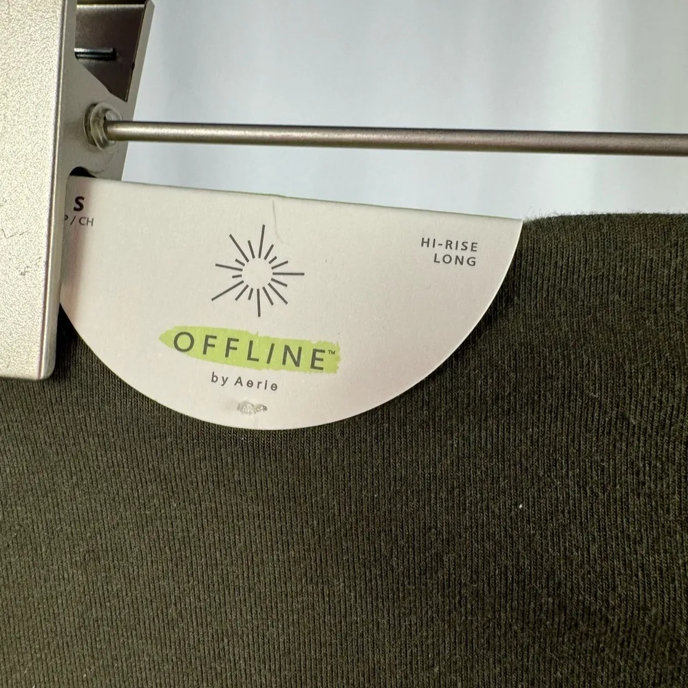 NWT OFFLINE By Aerie Real Me High Waisted Legging in Olive Daze Size‎ Small - Image 9