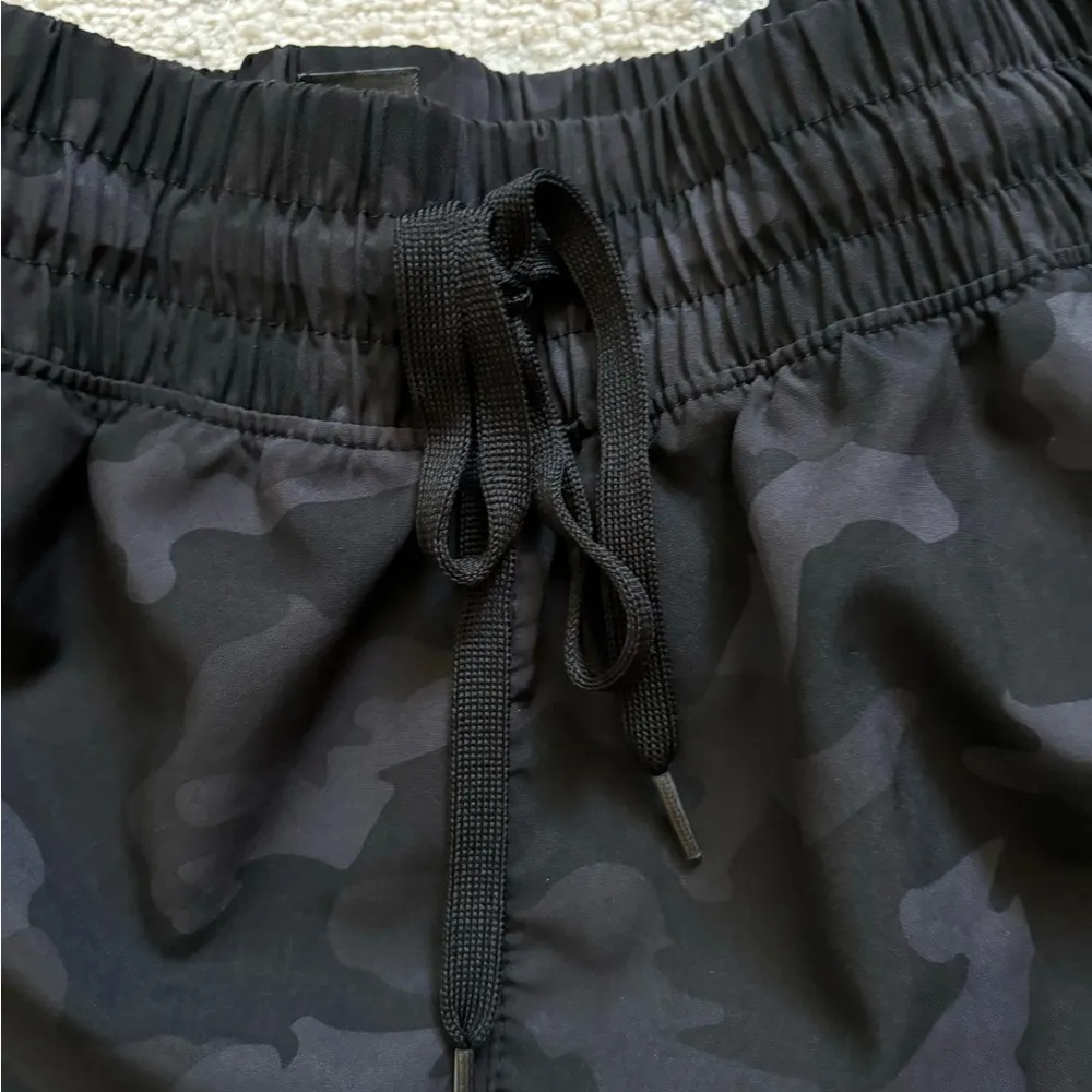 90 degrees Black Camo Drawstring Shorts - Image 5