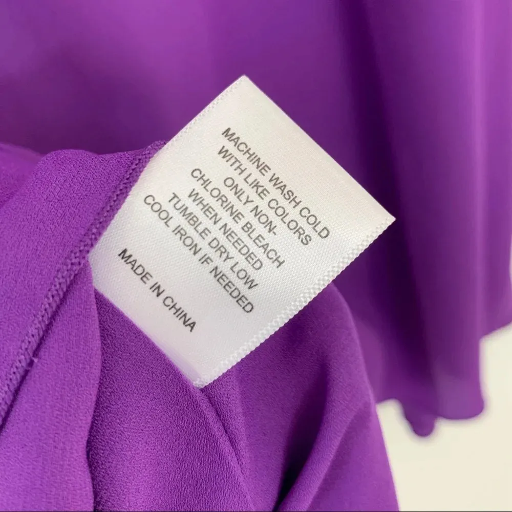 Gibson Latimer Sleeveless Ruffle Layered Front Top Purple Size S NWT - Image 7