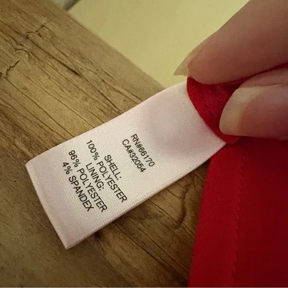 BHLDN Hitherto Anthropologie Red Sydney Wrap Dress‎ Cap Sleeve Size 8 - Image 6