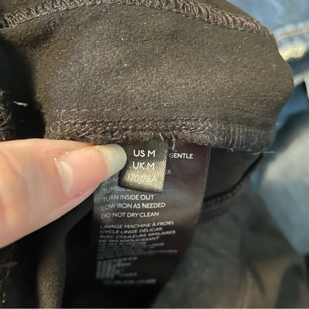 Free People Vegan Suede Skinny Pant Elastic Waist Size Medium - Image 5