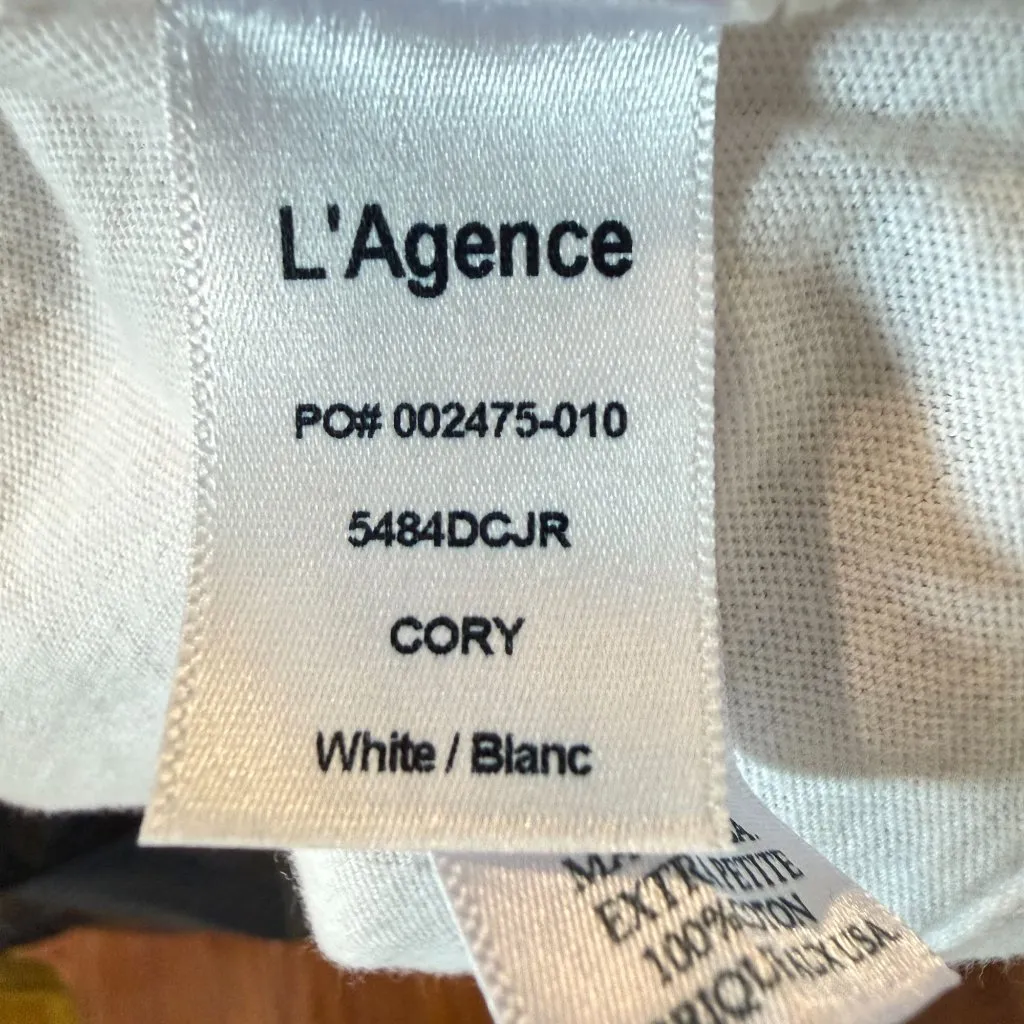 NWOT L'Agence Bert Stern Marilyn Monroe Last Sitting Cory Scoop Neck SS Tee XS Pink - Image 4