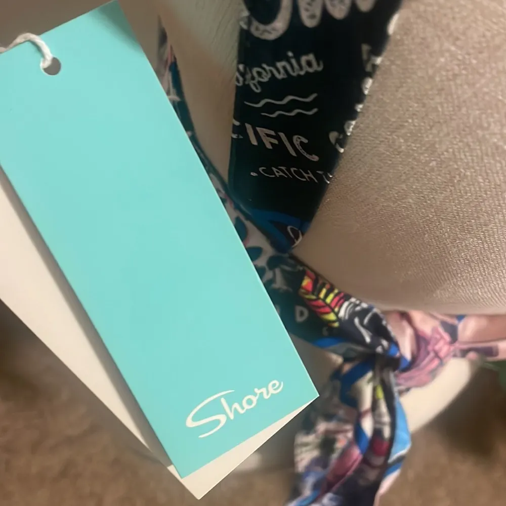 Shore bra top Tijuana tie back Cali vibes tropical resort top New Size Large - Image 6