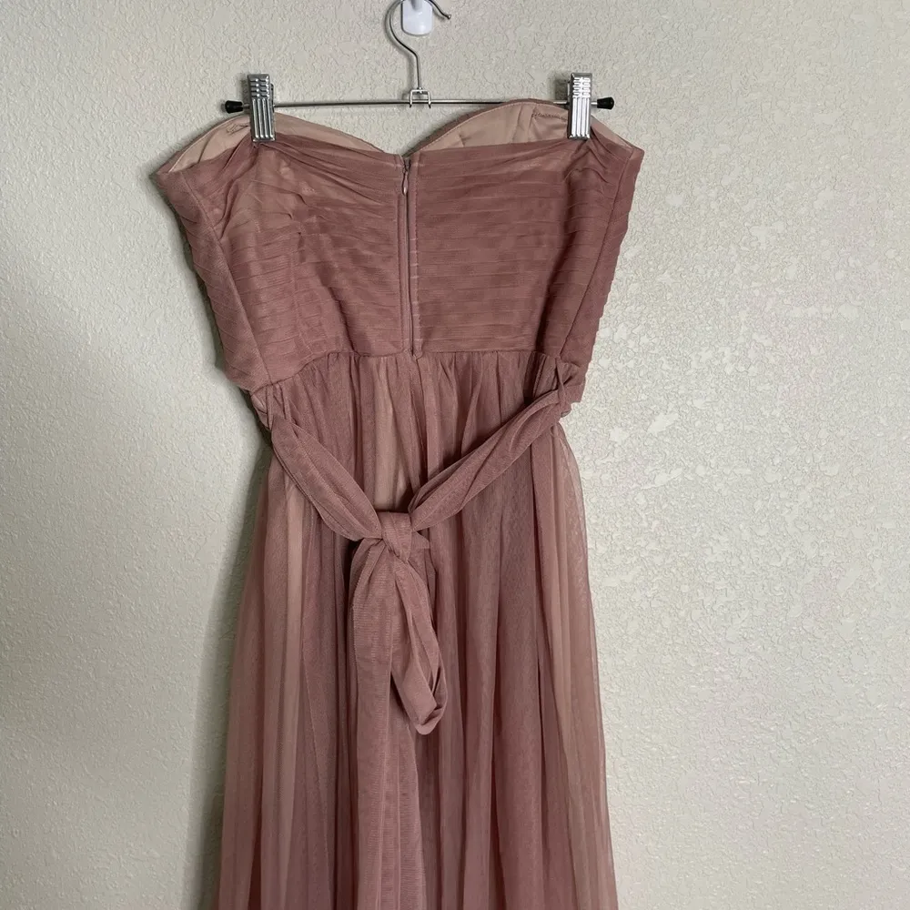 Birdy Grey Pink Strapless Maxi Dress Small - Image 7