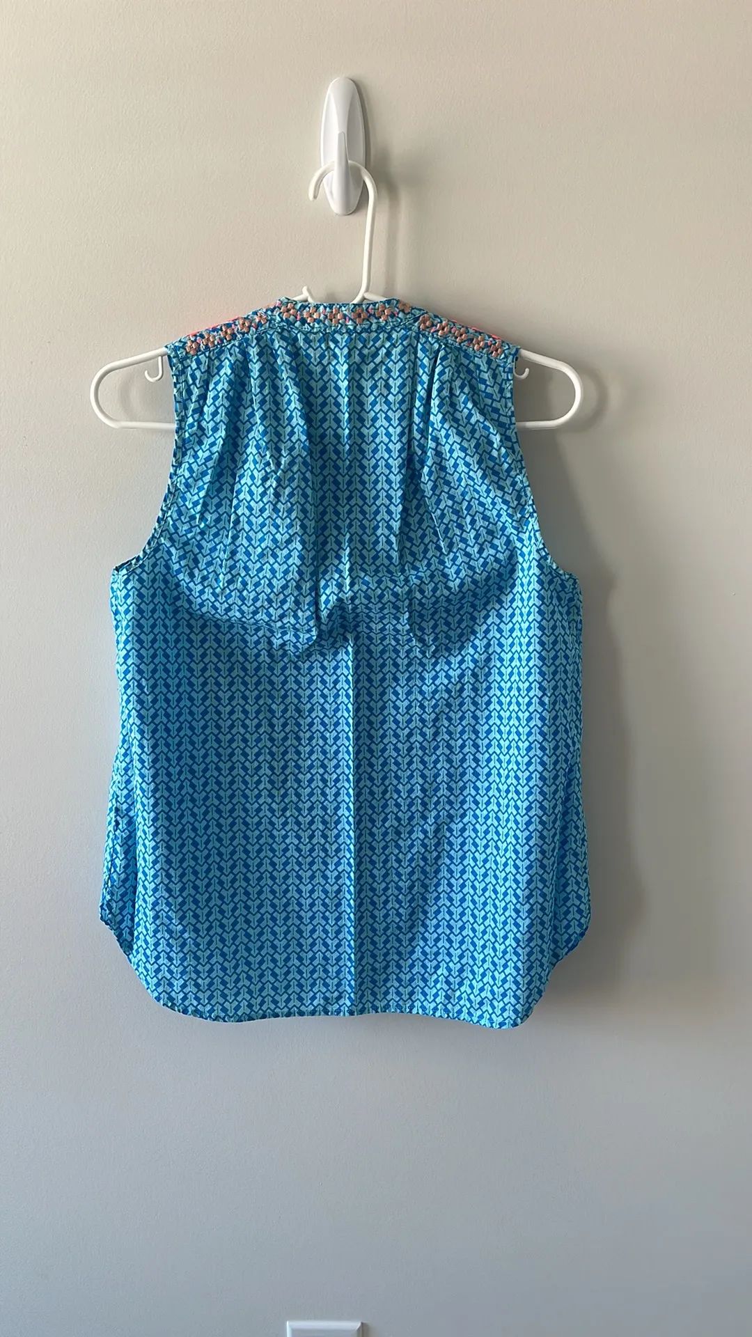 Jcrew printed embroider tassel top 4 - Image 6