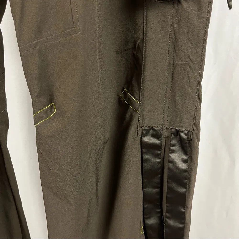 Nike Y2K Large Embroidered Cargo Baggy Oversized Loose Artsy Hippie Boho Pants - Image 3