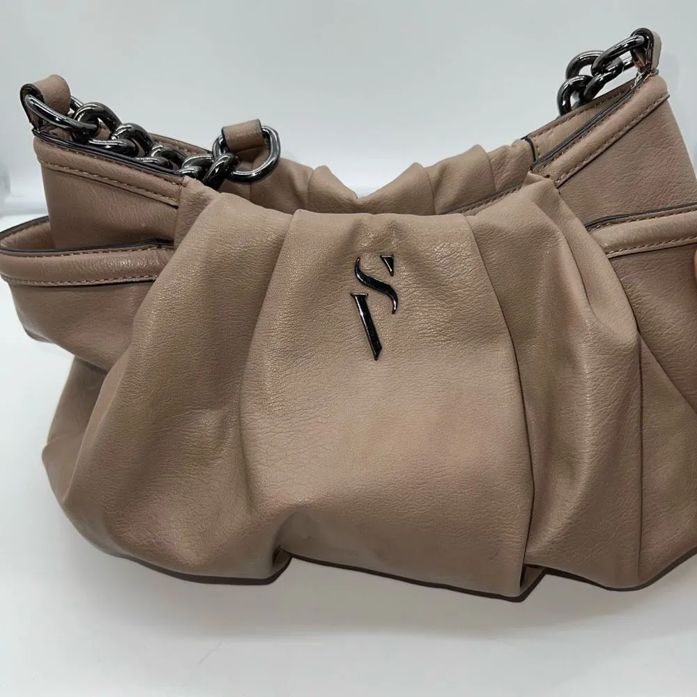 Simply Vera Crescent Satchel Shoulder Bag Faux Leather‎ **see pics - Image 3