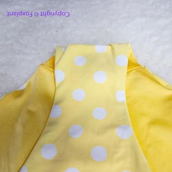 NEW‎ Onia Polka Dot Sunshine Yellow Ginny One Piece Swimsuit, size L - Image 8