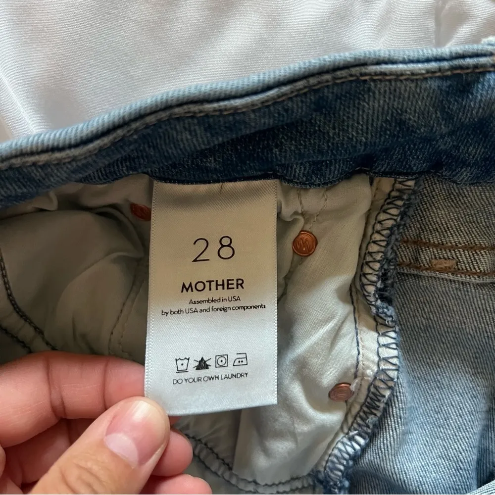 Mother The Pixie Roller Ankle Fray jeans Let’s Kick It 28 - Image 11