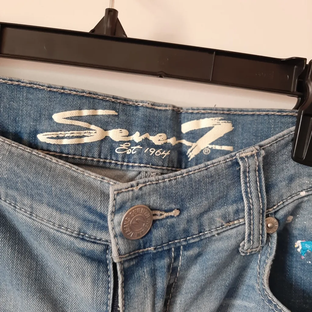 Painted seven7 girlfriend jeans - Image 4