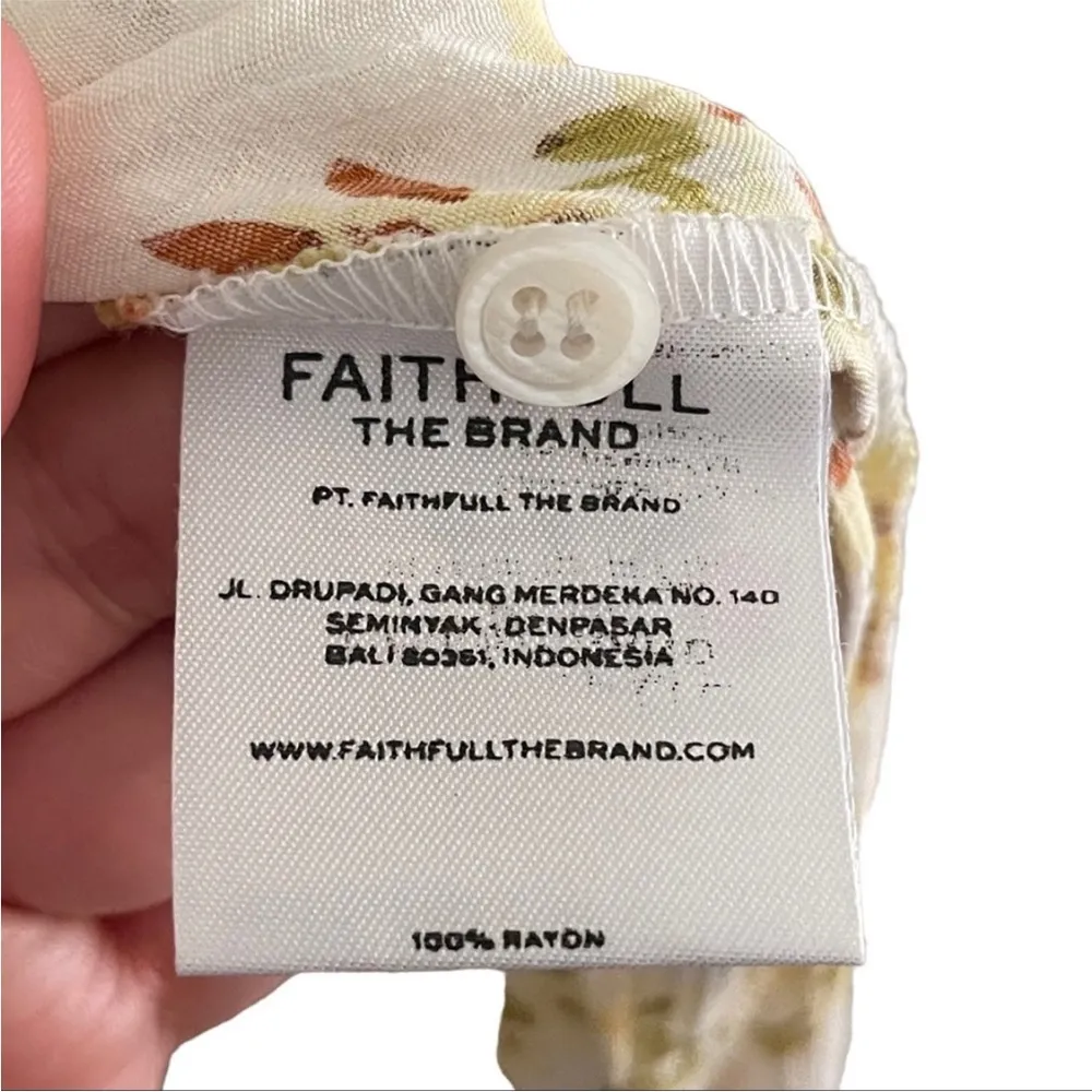 Faithful the Brand deep V-neck floral midi dress - Image 7