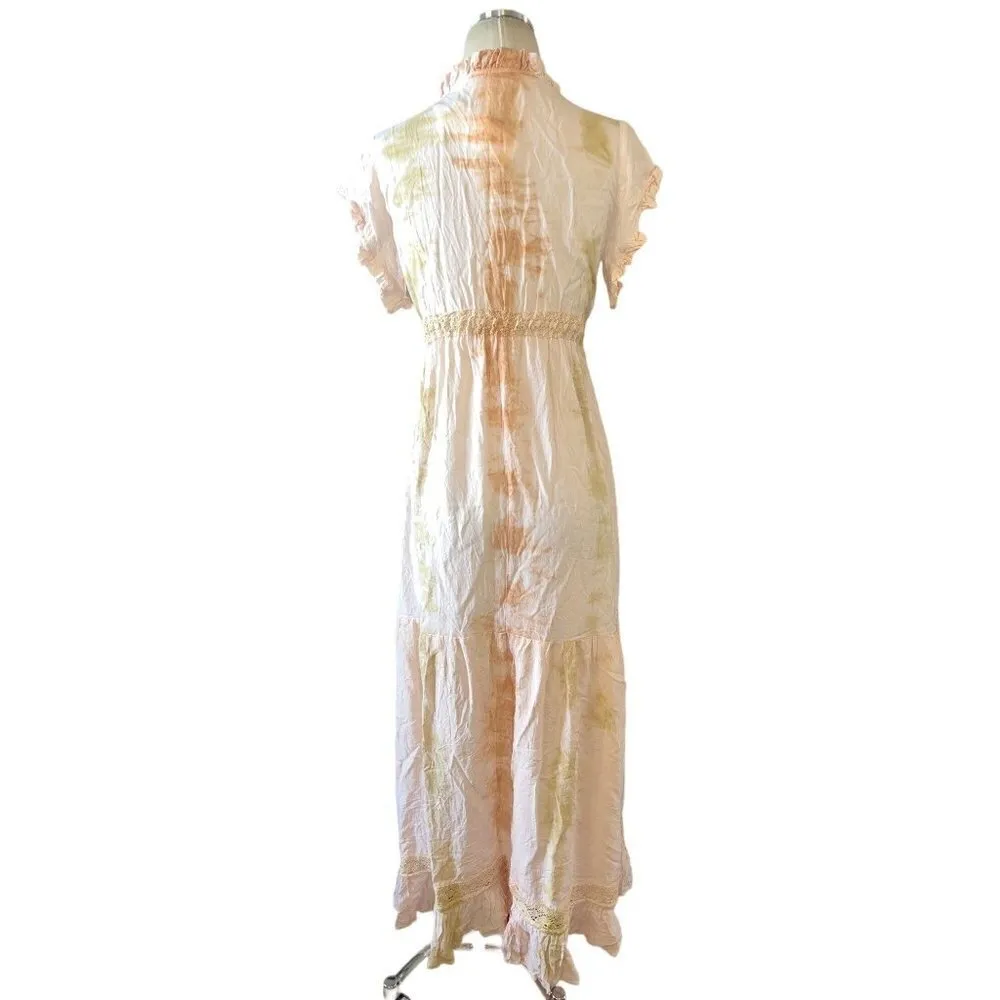 Jen's Pirate Booty Kozmic Flirty Dress in Desert Sun Astral Tie Dye XSmall New - Image 6