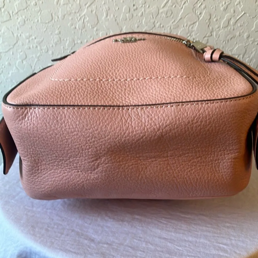 Coach: Pink Andi (F30530) Mini Leather Backpack- Silver Tone - Image 14