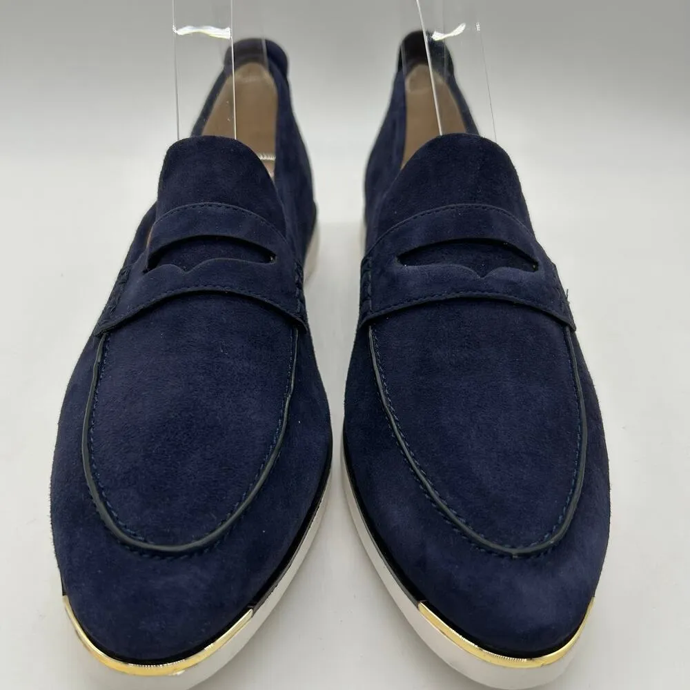 Cole Haan Shoes Womens 8.5B‎ Narrow Blue Suede Grand Ambition Troy Penny Loafer Size undefined - Image 5