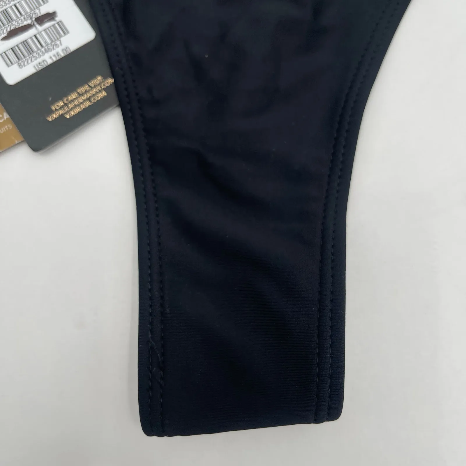 VIX Cheeky Swim Bottoms Small Black NWT Solid Paula Hermanny Resort Beach Vaca - Image 12