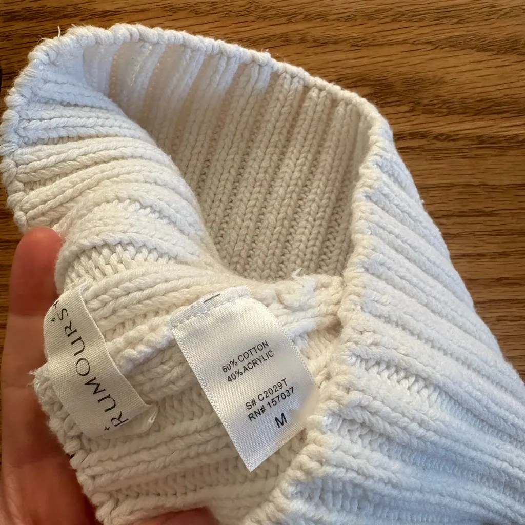 Rumours knit tube top white Size M - Image 3