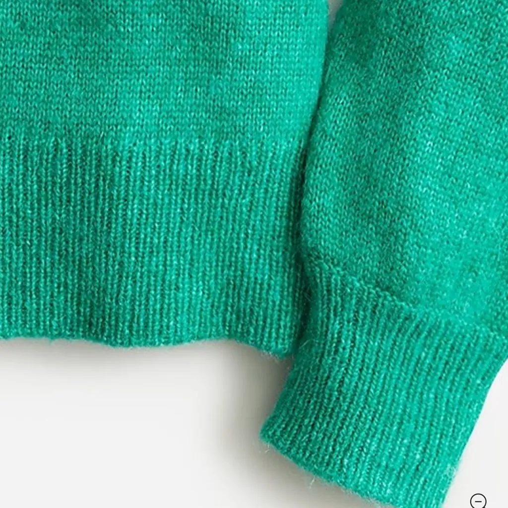 NWOT J Crew Relaxed Pullover Sweater Kelly Green Size S - Image 4