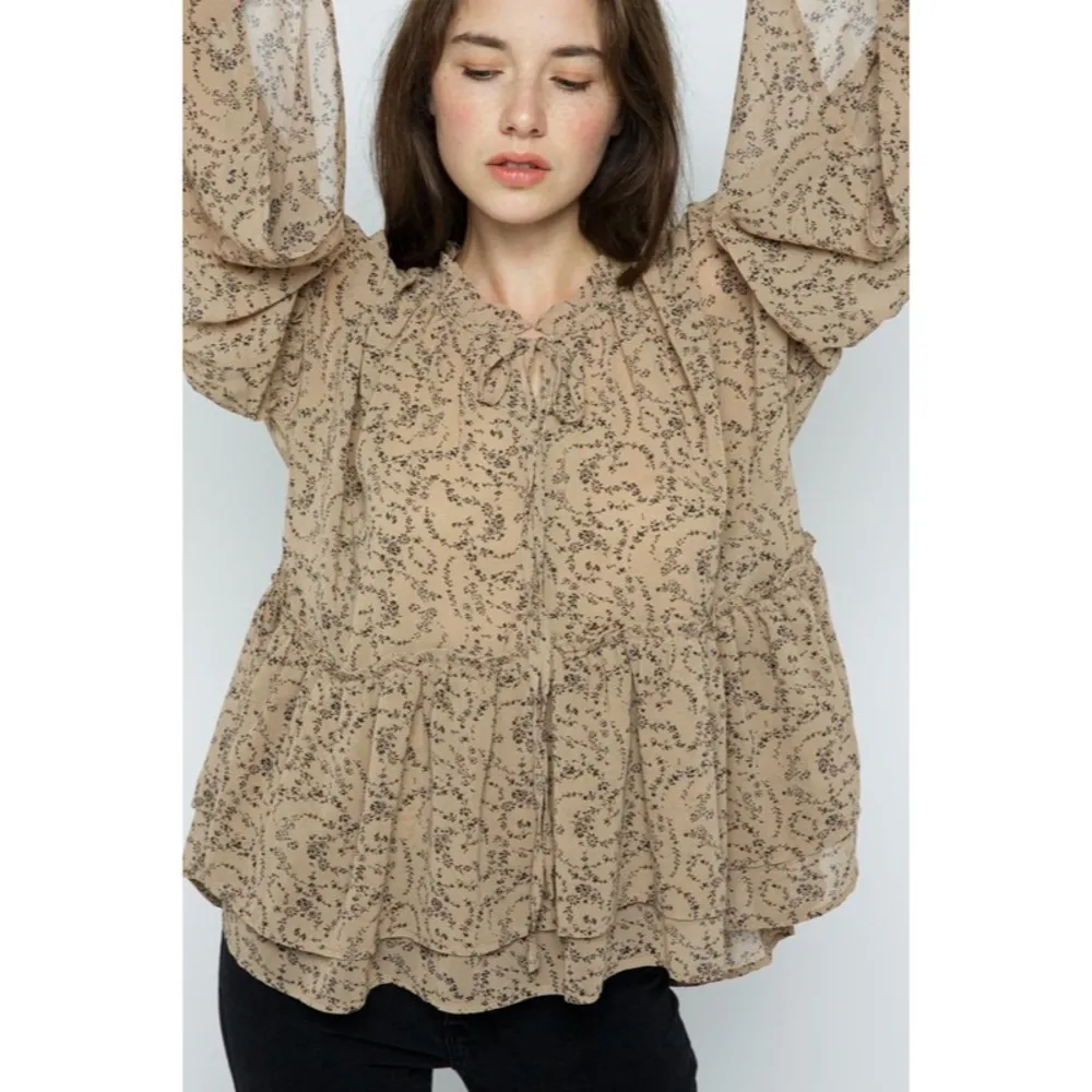 SCOTTSDALE FLUTTER SLEEVE BLOUSE - Image 9