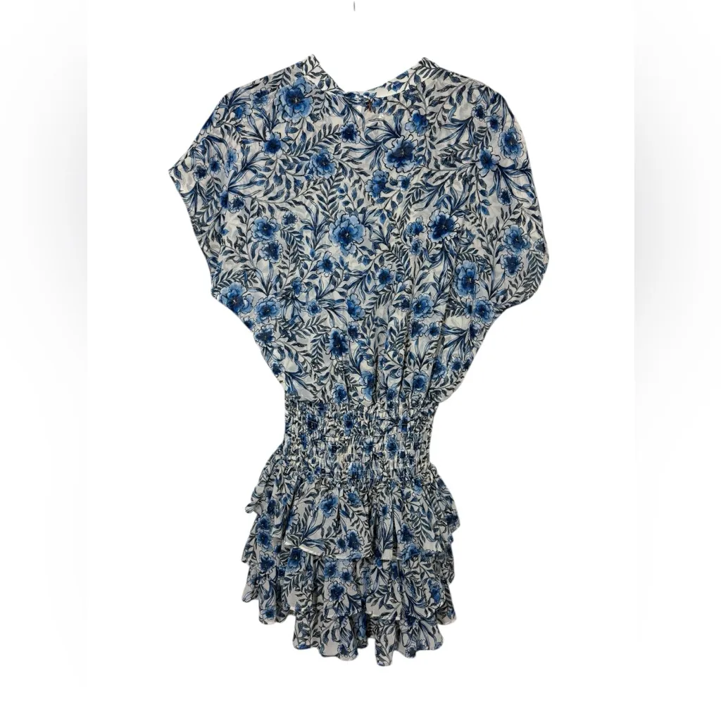 Misa Eloisa Dress In Indigo Blooms Size Large - Image 3