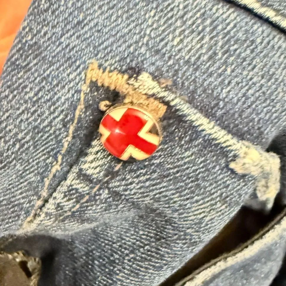 Hudson Collin TNA Medium Wash Flap Pocket Skinny Cropped Rolled Ankle Jeans 29 - Image 6