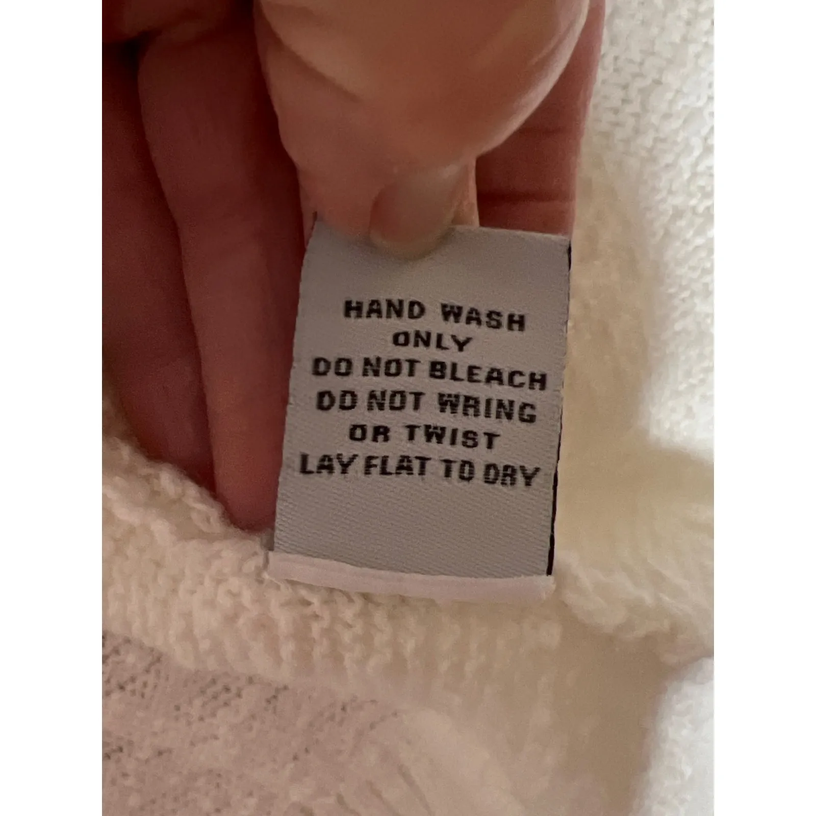 Habitat size XL cardigan button up loose knit 100% cotton cream artsy - Image 7