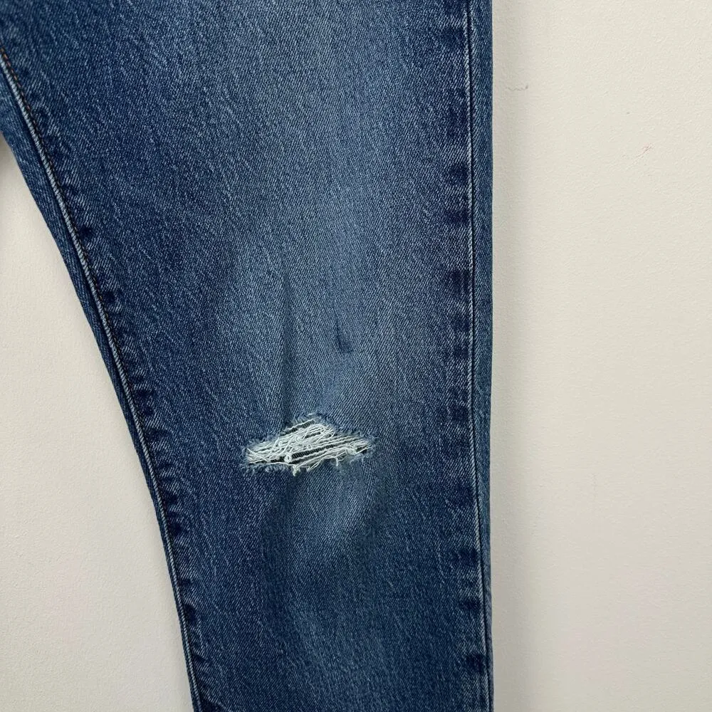 Levi's Premium 501 Original Cropped Womens Jeans High Rise Blue W 26  L 26 NWT - Image 16