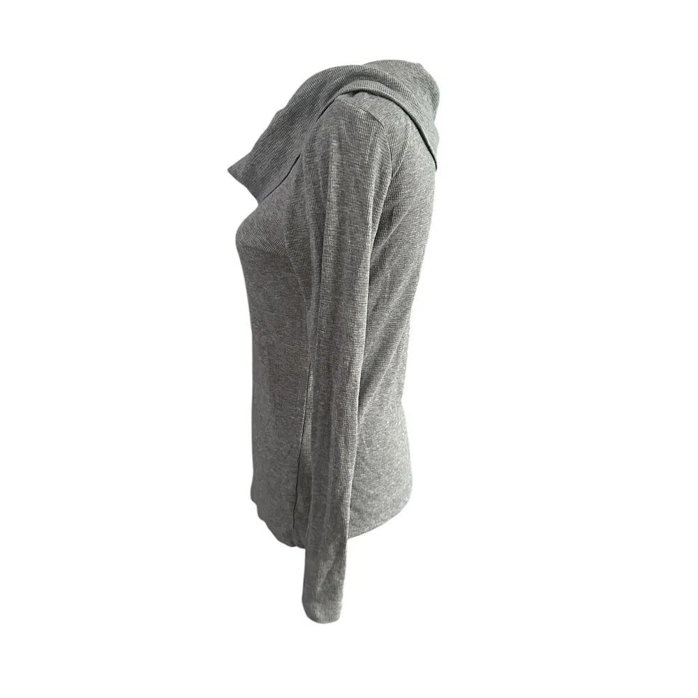 GAP The Octavia Waffle Cowl Medium Gray - Image 4
