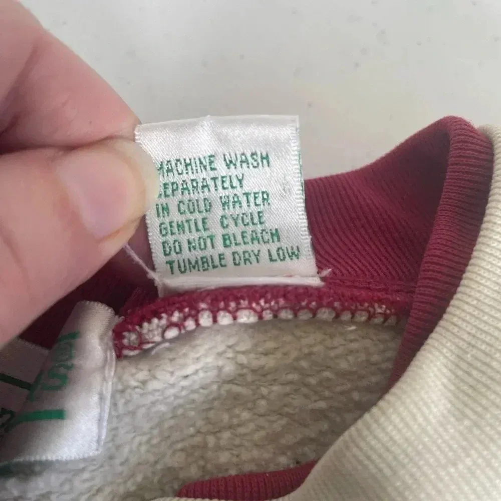 Vintage Grandma style Extra Shenanigans‎ Button Front Embroidered Apples 2X 0186 Red - Image 10