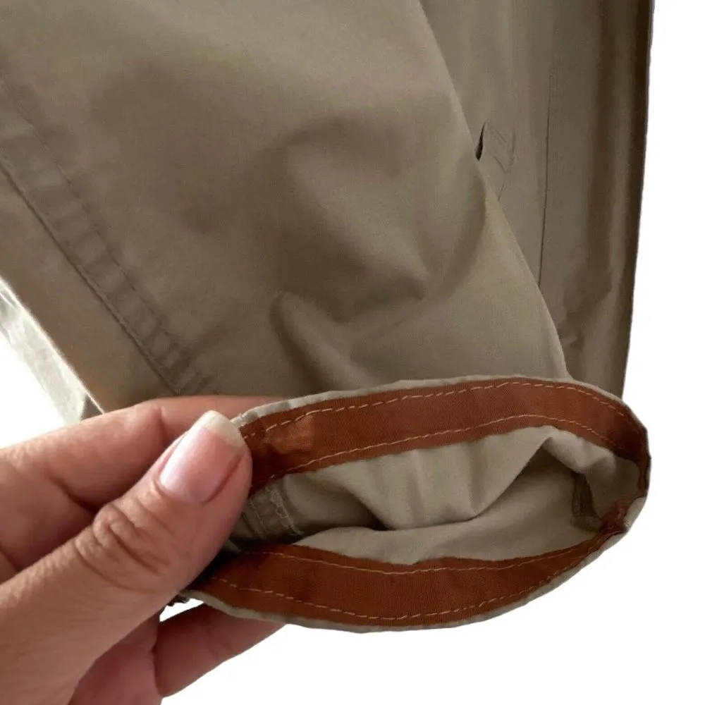 LONDON FOG Womens Size S Khaki Cotton Utility Jacket Lightweight Detachable Hood - Image 9