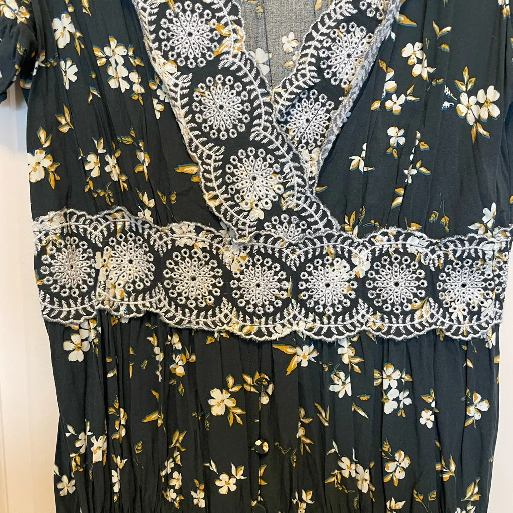 Lovestitch Navy Floral Maxi Dress - Image 6