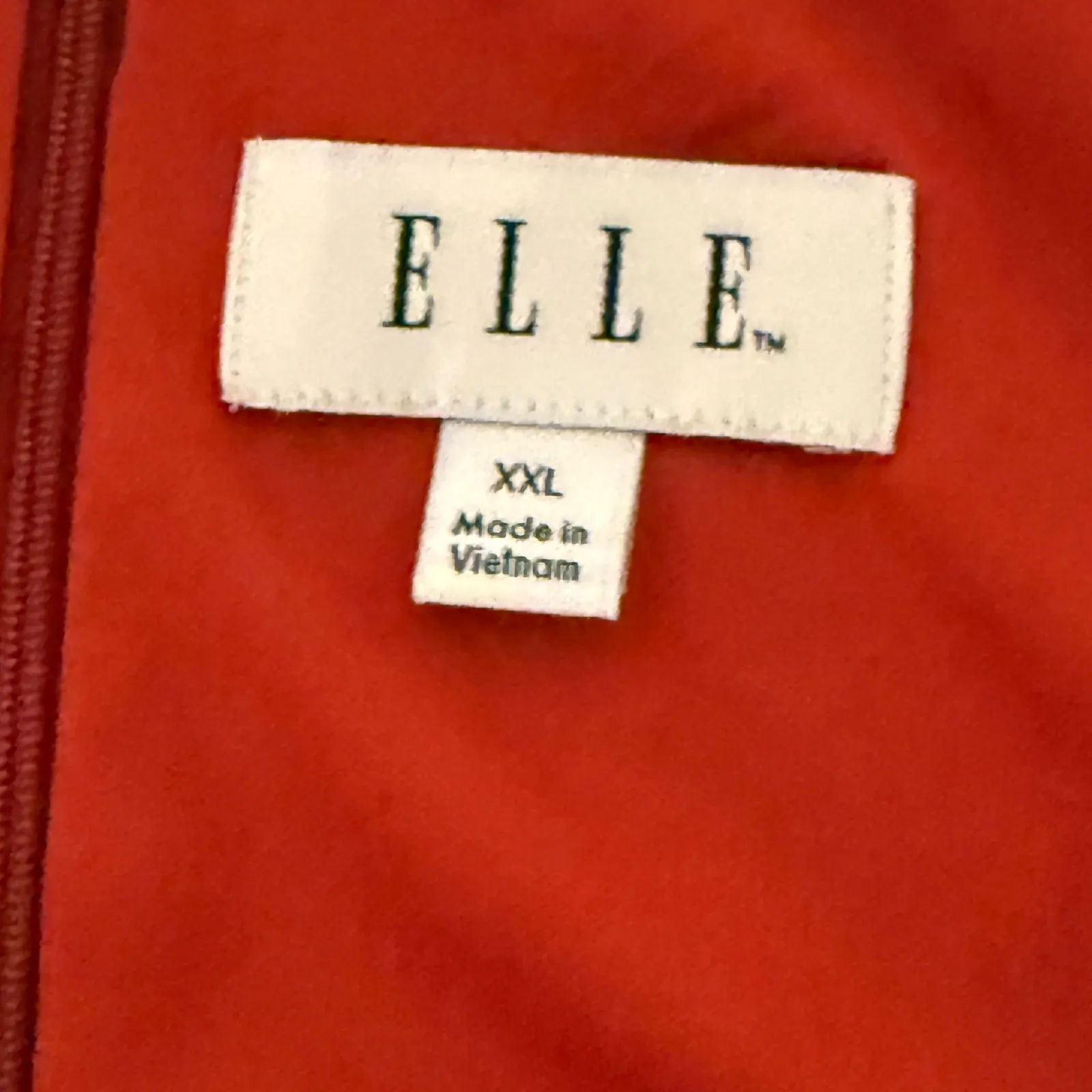 ELLE Floral‎ Tiered High Neck Low Back Dress Sz XXL Back Bow Tie Feminine Career - Image 5