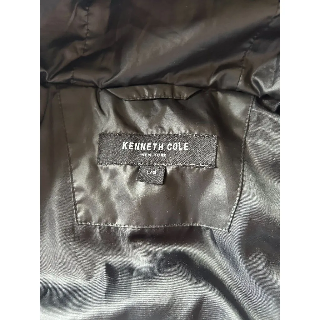 Kenneth Cole Black Quilted Parka Jacket - Image 5