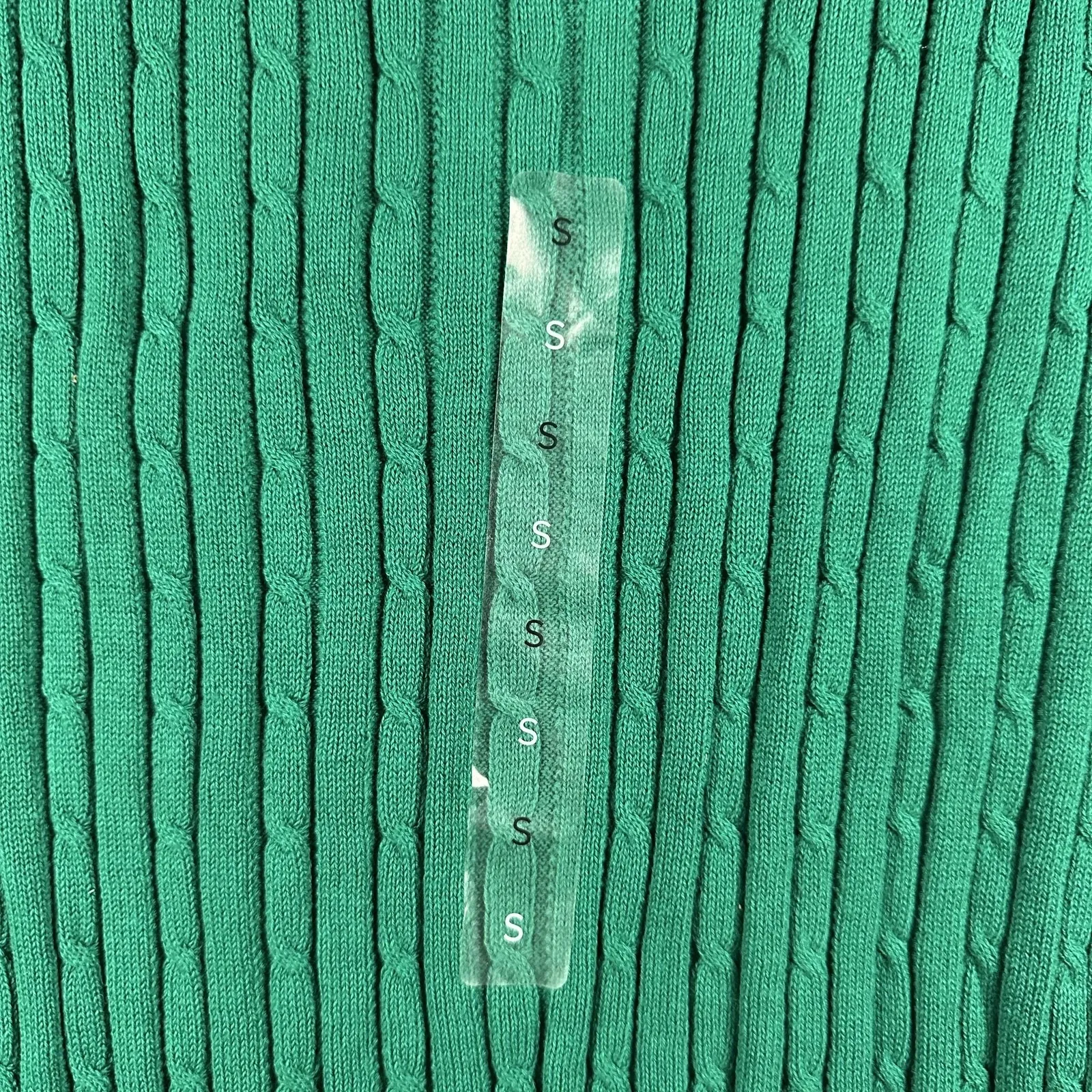 Kim Rogers Sweater Womens Small Green V Neck Ribbed Knit Long Sleeve‎ Pullover - Image 2