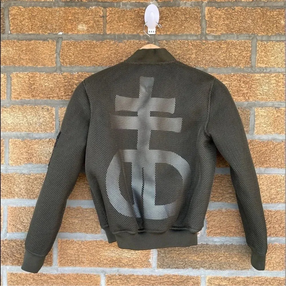Drop Dead Blasphemy 2.0 green mesh bomber jacket in size XS. - Image 6