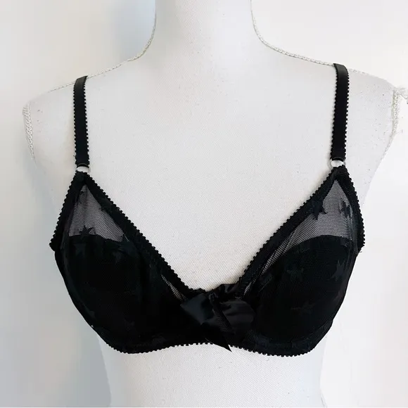 Aerie • Black Star Mesh Unpadded Bra - Image 10