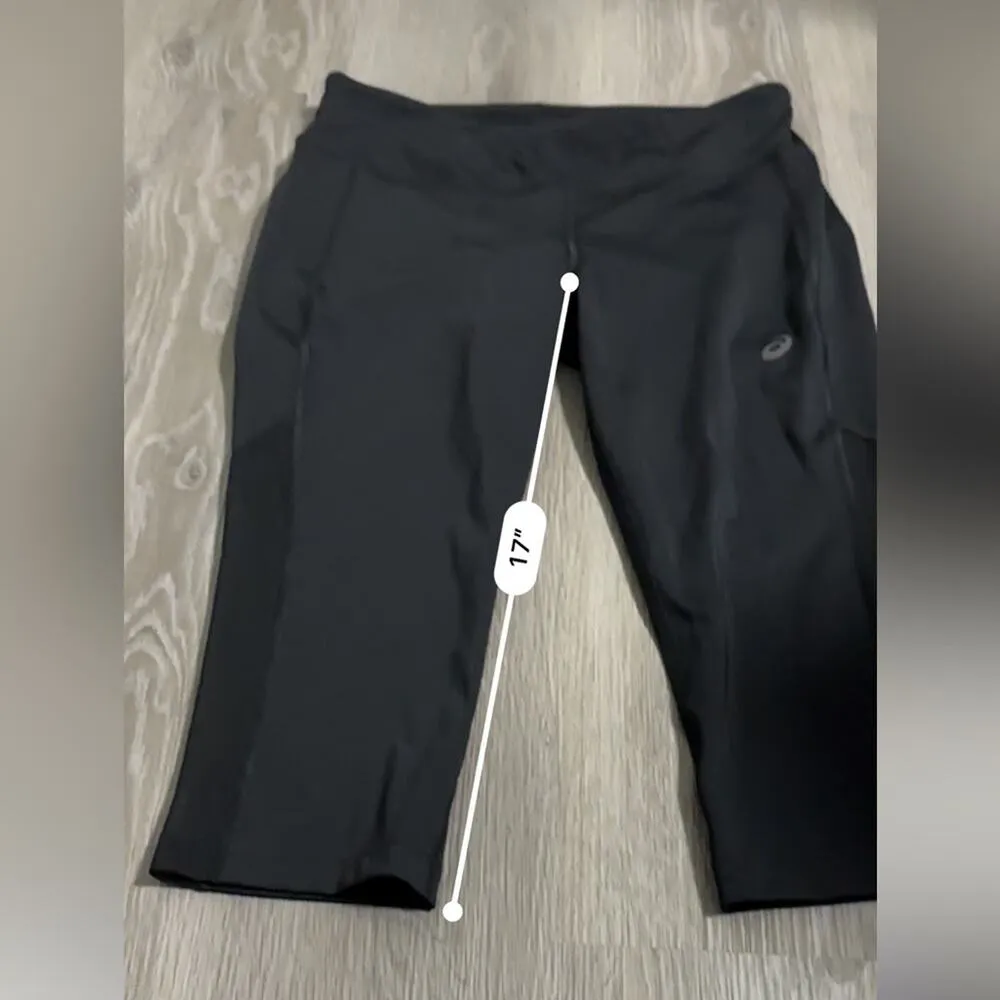 ASICS Black W Capri Low Rise Leggings Size M‎ - Image 9